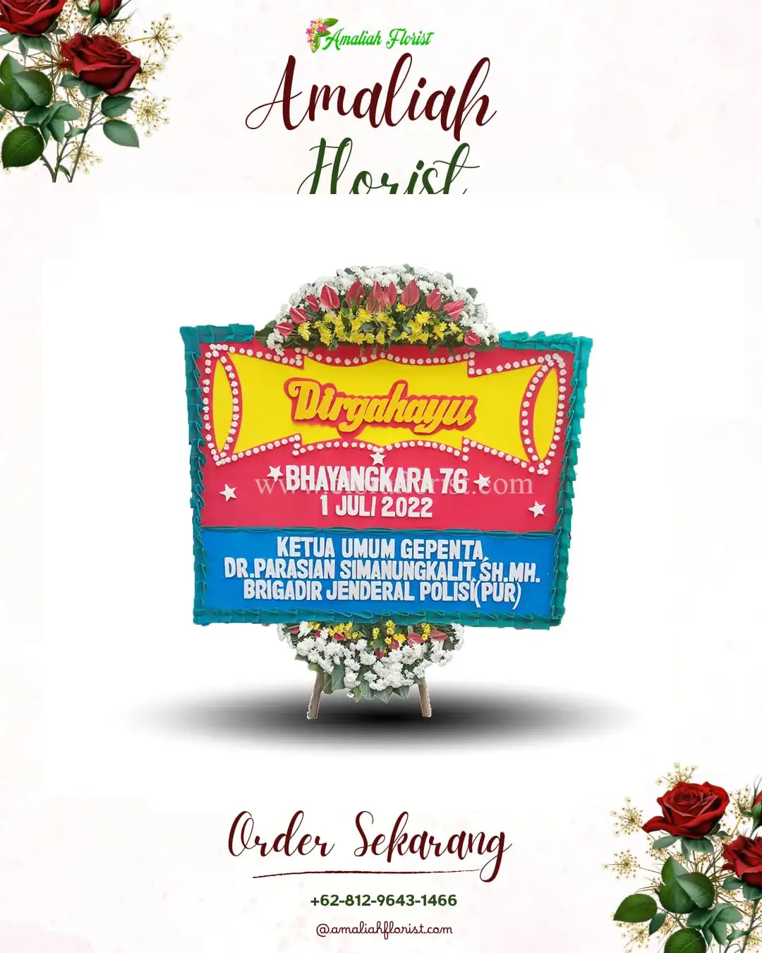 Papan Bunga HUT Ulang Tahun Balongmacekan